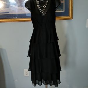 Jonathan Martin Black Tier Dress NWT